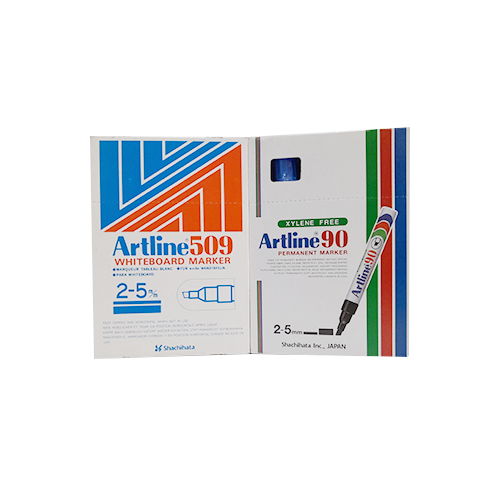 Caja de plumones Artline 509 y 90